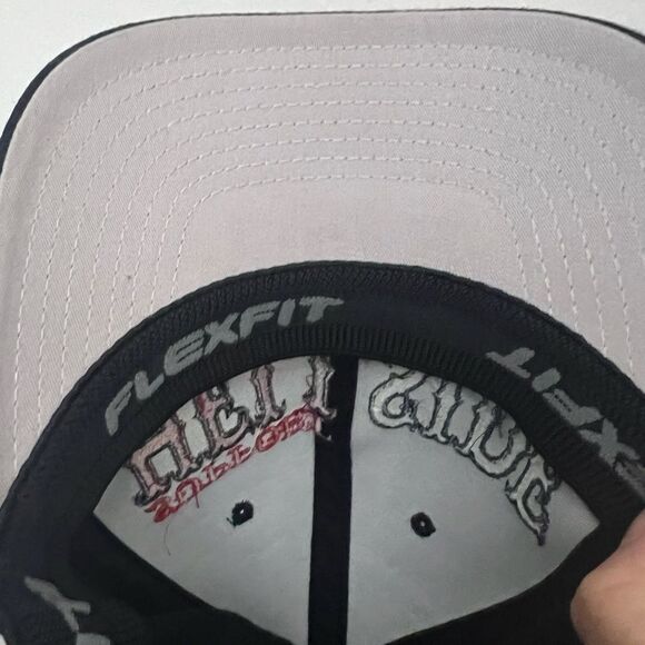 Flexfit Support Hell Side Hat Black NEW - Picture 4 of 6